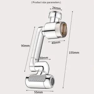 1080° Rotating Faucet Extender with Upward Facial Mist, 4 Water Modes & Built-In Filter